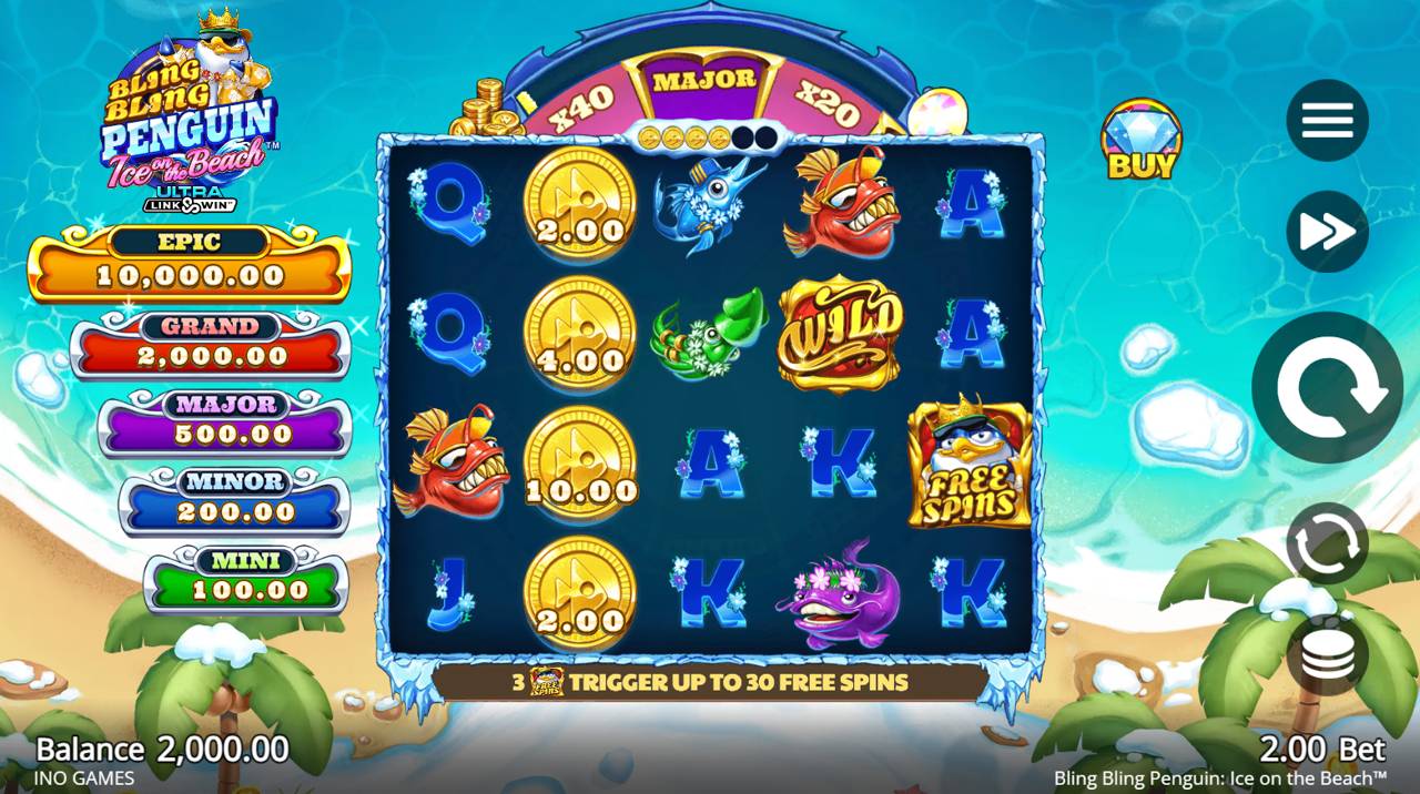 Bling Bling Penguin Ice On The Beach (Ino Games) Image 2